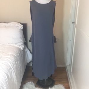 Yaya 💯 silk  Gray asymmetric Dress